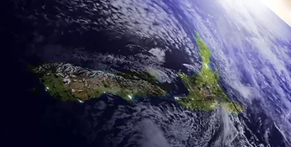 New Zealand from satellite