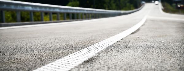 rumble strip on road